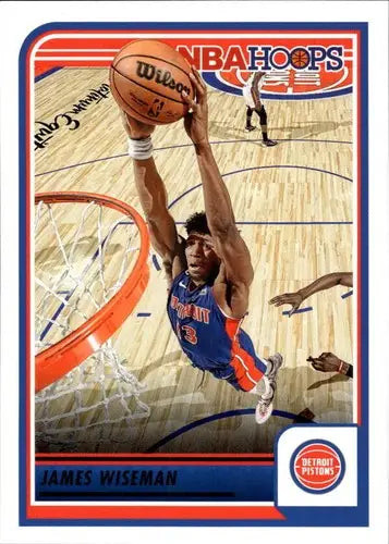 2023-24 Panini Hoops James Wiseman basketball card with original gloss Pistons ID 68462