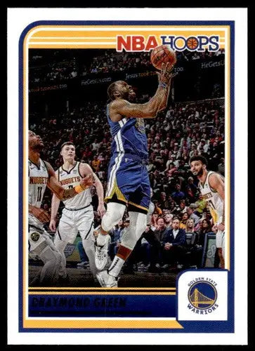 NBA Hoops trading card featuring Draymond Green with original gloss from Panini Hoops 2023-24