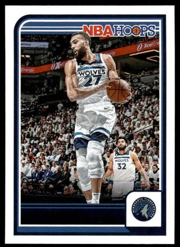 NBA Hoops basketball card featuring Rudy Gobert from Panini Hoops 2023-24 set