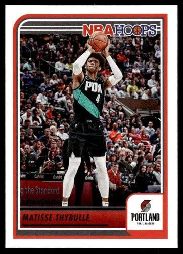 2023-24 Panini Hoops Matisse Thybulle basketball card with original gloss near mint condition