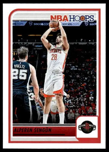 Alperen Sengun basketball card with original gloss from Panini Hoops 2023-24 series