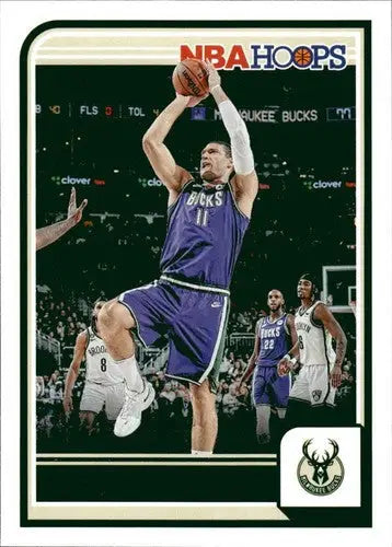 NBA Hoops basketball card featuring Brook Lopez from Panini Hoops 2023-24 with original gloss