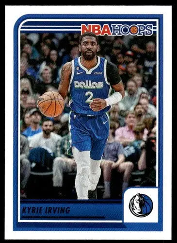 Original gloss Panini Hoops Kyrie Irving basketball card from 2023-24 Mavericks collection