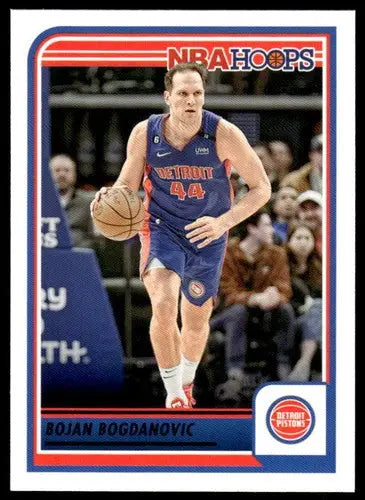 Original gloss Panini Hoops Bojan Bogdanovic basketball card from 2023-24 Pistons collection