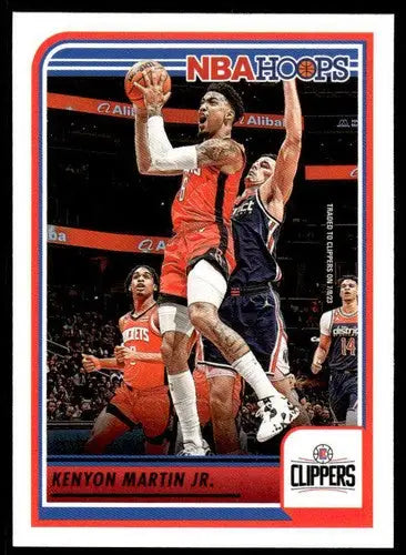 Original gloss Panini Hoops Kenyon Martin Jr. basketball card from 2023-24 Clippers