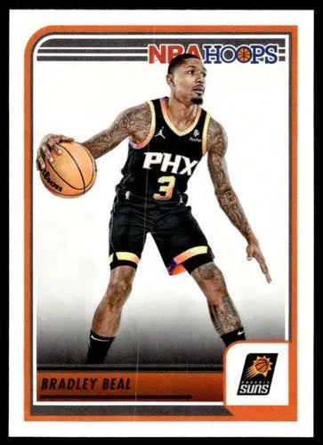 2023-24 Panini Hoops Bradley Beal basketball card with original gloss Suns ID 68481