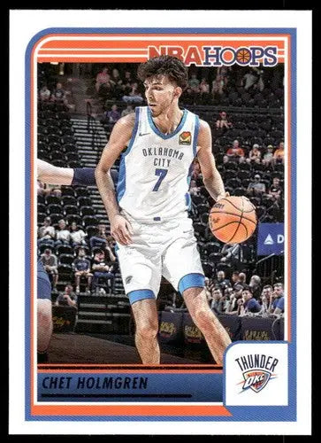 Chet Holmgren Panini Hoops basketball card with original gloss from 2023-24 product