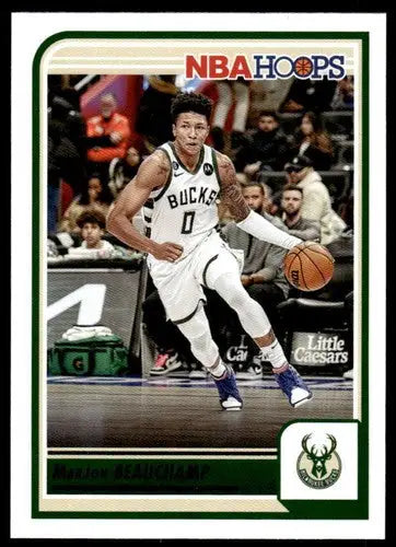 2023-24 Panini Hoops MarJon Beauchamp basketball card mint Bucks ID 65512