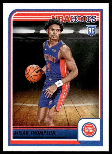 Original gloss Panini Hoops Ausar Thompson basketball card 2023-24 Pistons rookie
