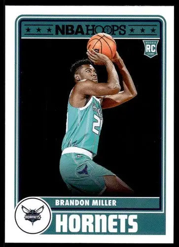 2023-24 Panini Hoops Brandon Miller rookie card with original gloss from Hornets series