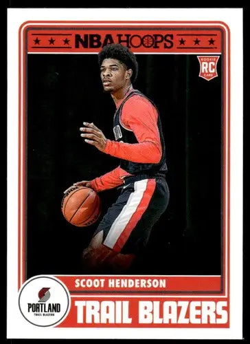 2023-24 Panini Hoops #297 Scoot Henderson NM-MT Blazers ID:68367 - Basketball Card Single