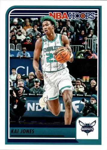 Original gloss Panini Hoops Kai Jones basketball card 2023-24 Hornets NM Near Mint