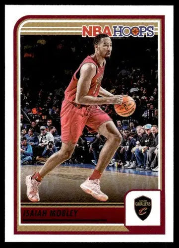 Isaiah Mobley basketball card from Panini Hoops 2023-24 with original gloss and NBA team Cavaliers