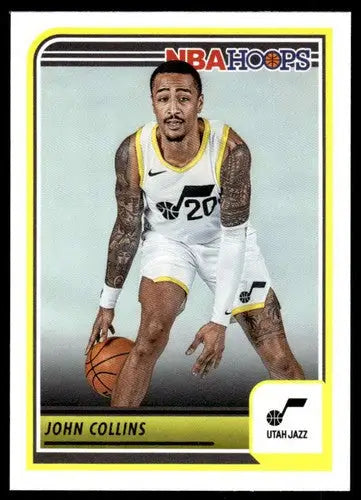 Original gloss Panini Hoops John Collins basketball card from 2023-24 Jazz collection