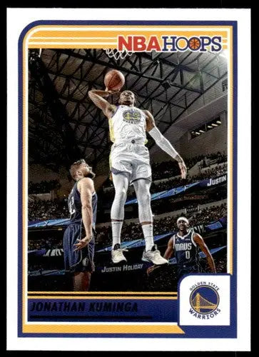 Basketball trading card of Jonathan Kuminga from Panini Hoops 2023-24 with original gloss