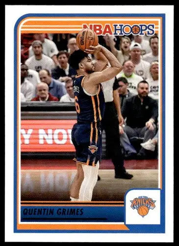 2023-24 Panini Hoops #83 Quentin Grimes NM-MT Knicks ID:68448 - Basketball Card Single