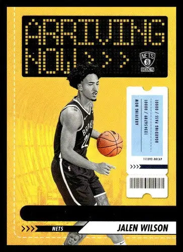 Panini Hoops basketball trading card featuring Jalen Wilson with original gloss