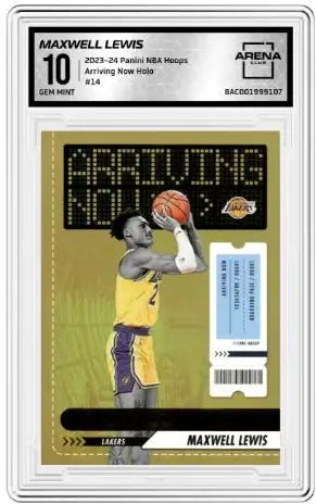 2023-24 Panini Hoops Arriving Now Holo Maxwell Lewis #14 Arena Club 10 - Basketball Card Single