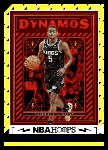 Basketball trading card from 2023-24 Panini Hoops Dynamos featuring De’Aaron Fox