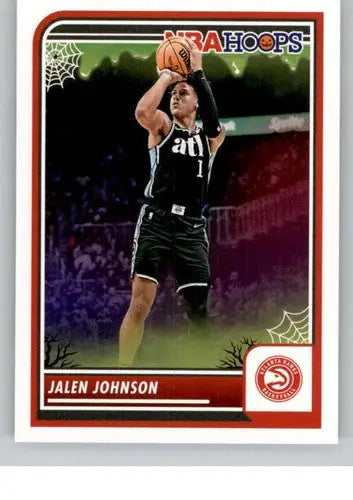 Original gloss Panini Hoops Haunted Halloween Jalen Johnson NBA trading card