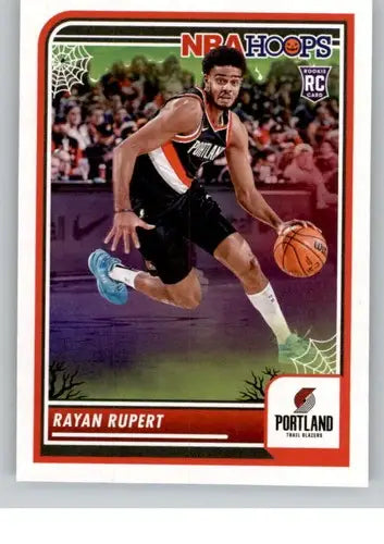 Original gloss Panini Hoops Haunted Rayan Rupert basketball card 2023-24 Blazers
