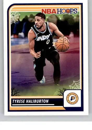 2023-24 Panini Hoops Haunted Tyrese Haliburton basketball card NM-MT Pacers ID 74951