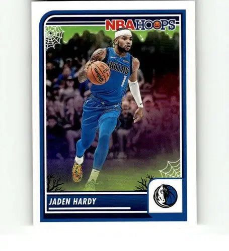 Jaden Hardy NBA Hoops Haunted trading card from 2023-24 Panini Hoops Haunted series