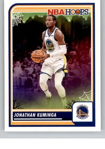 Original gloss Panini Hoops Haunted Jonathan Kuminga NBA trading card from 2023-24 Panini Hoops