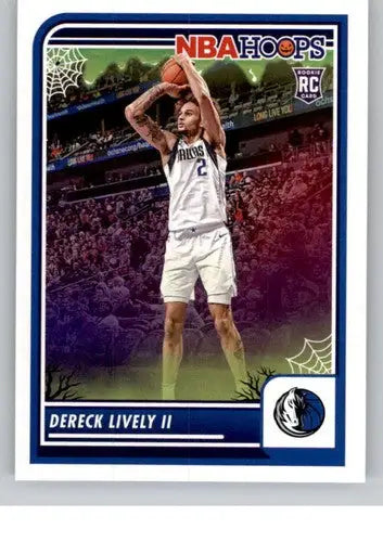 Original gloss Panini Hoops Haunted Dereck Lively II rookie card in 2023-24 Panini Hoops