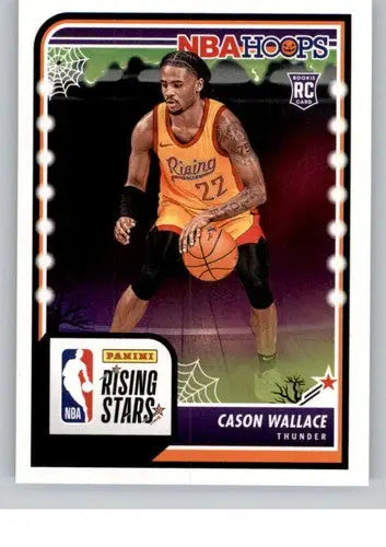 2023-24 Panini Hoops Haunted Cason Wallace basketball card NM-MT Thunder ID 74969