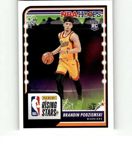 Original gloss Panini Hoops Haunted basketball card of Brandin Podziemski Warriors NM-MT