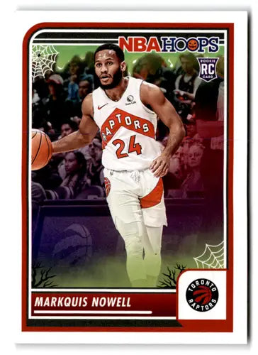 Original gloss Panini Hoops Haunted Halloween NBA trading card of Marquise Nowell Raptors