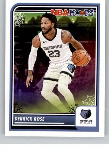 Original gloss Hoops Haunted Derrick Rose 2023 Panini NBA Halloween basketball card