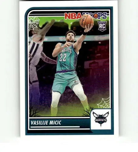 NBA Hoops Haunted rookie card of Vasilije Micic from Panini Hoops 2023-24 collection