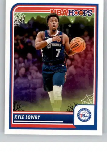 Original gloss Panini Hoops Haunted Kyle Lowry 2023-24 NBA Hoops basketball card