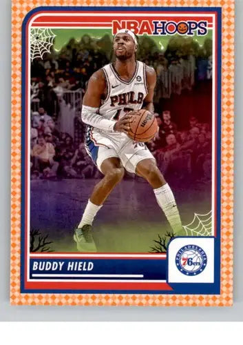 2023-24 Panini Hoops Haunted Orange Buddy Hield basketball card Pacers NM-MT