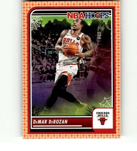 DeMar DeRozan basketball card from Panini Hoops Haunted Orange series product image