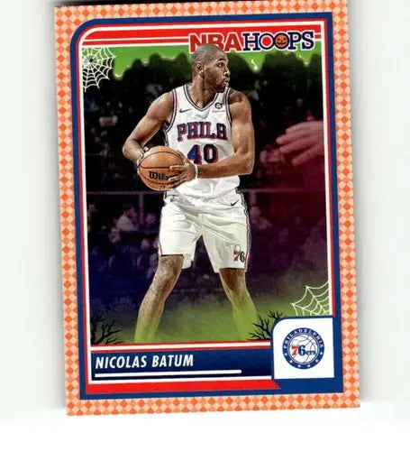 Nicolas Batum 2023-24 Panini Hoops Haunted Orange Halloween basketball trading card
