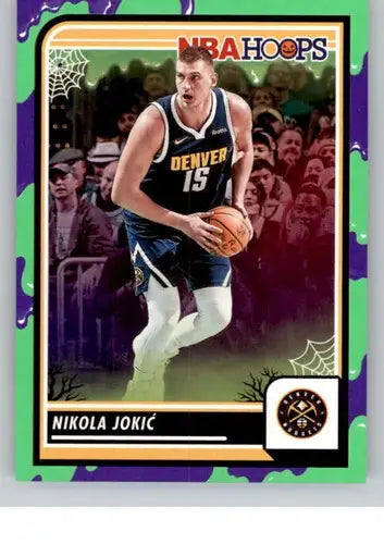 2023-24 Panini Hoops Haunted Slime #1 Nikola Jokic NM-MT Nuggets ID:74890 - Basketball Card Single