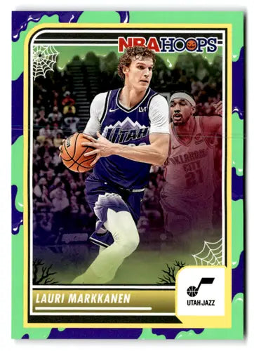 2023-24 Panini Hoops Haunted Slime #14 Lauri Markkanen NM-MT Jazz ID:75322 - Basketball Card Single