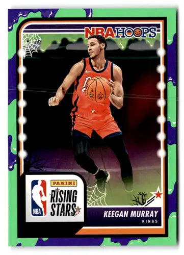 Original gloss Keegan Murray basketball card from Panini Hoops Haunted Slime set