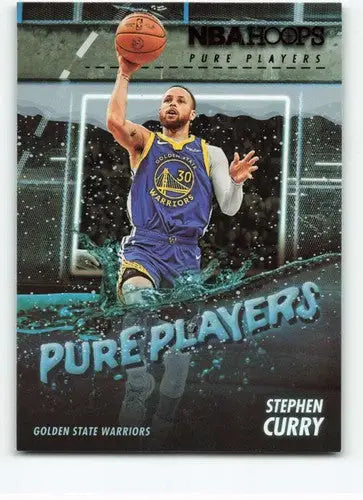 Original gloss 2023-24 Panini Hoops Pure Players Stephen Curry basketball card