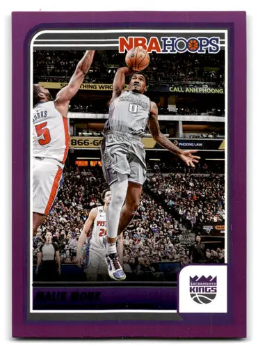 NBA Hoops basketball card 2023-24 Panini Hoops Purple Malik Monk Near Mint Sack Kings