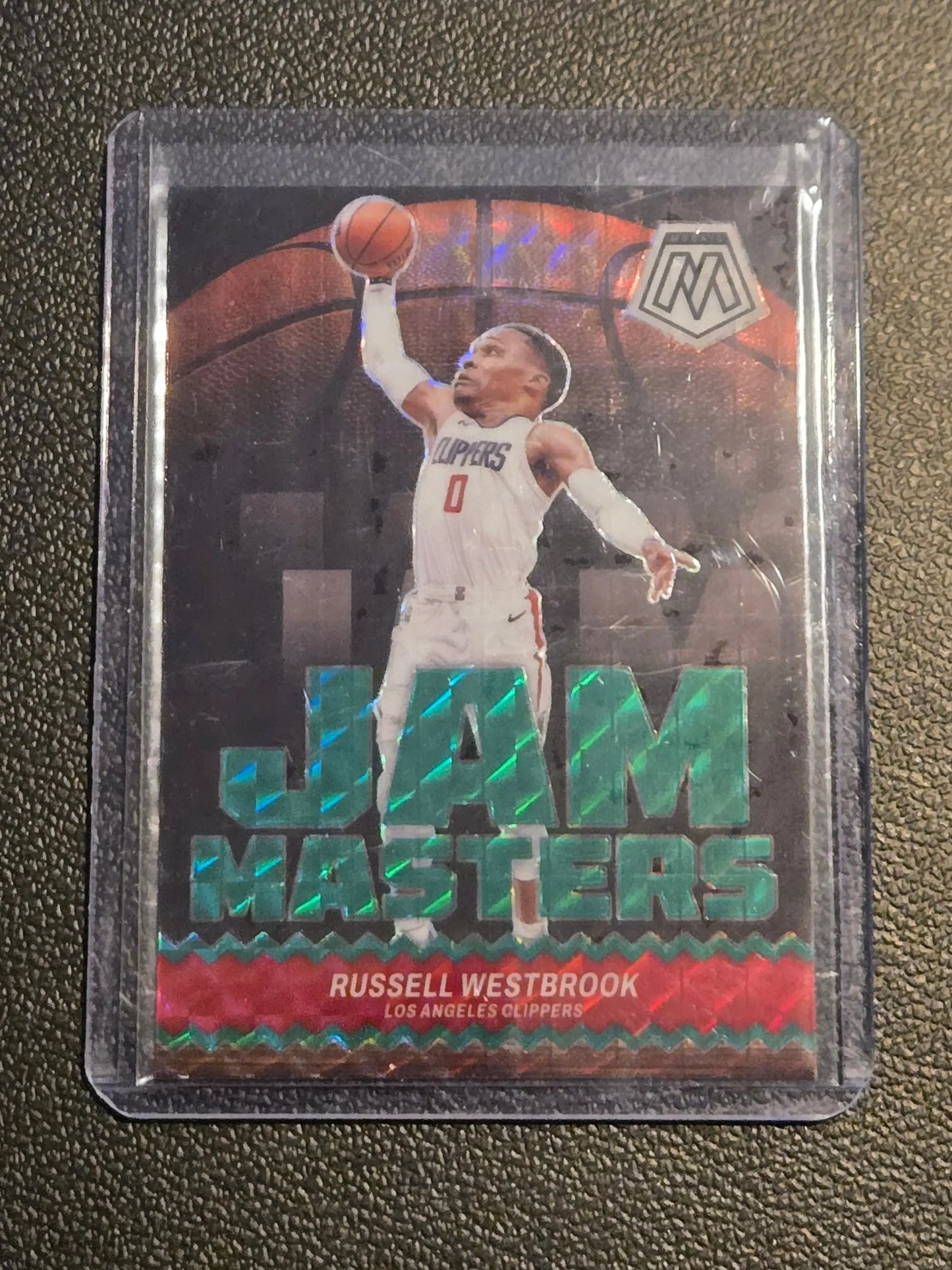 2023-24 Panini Mosaic #10 Russell Westbrook Jam Masters Mosaic Green - Basketball Card Single