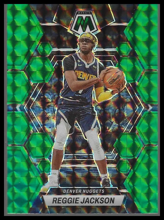 2023-24 Panini Mosaic #168 Christian Braun Green - Basketball Card Single