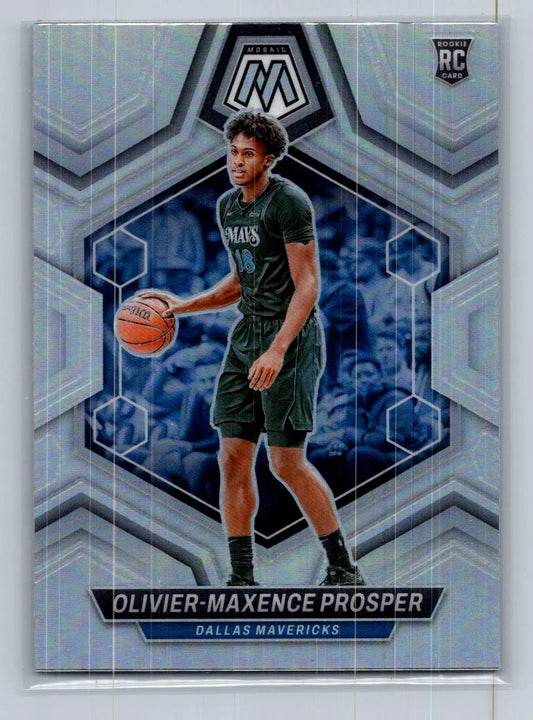2023-24 Panini Mosaic #212 Olivier-Maxence Prosper Silver Dallas Rookie - Basketball Card Single
