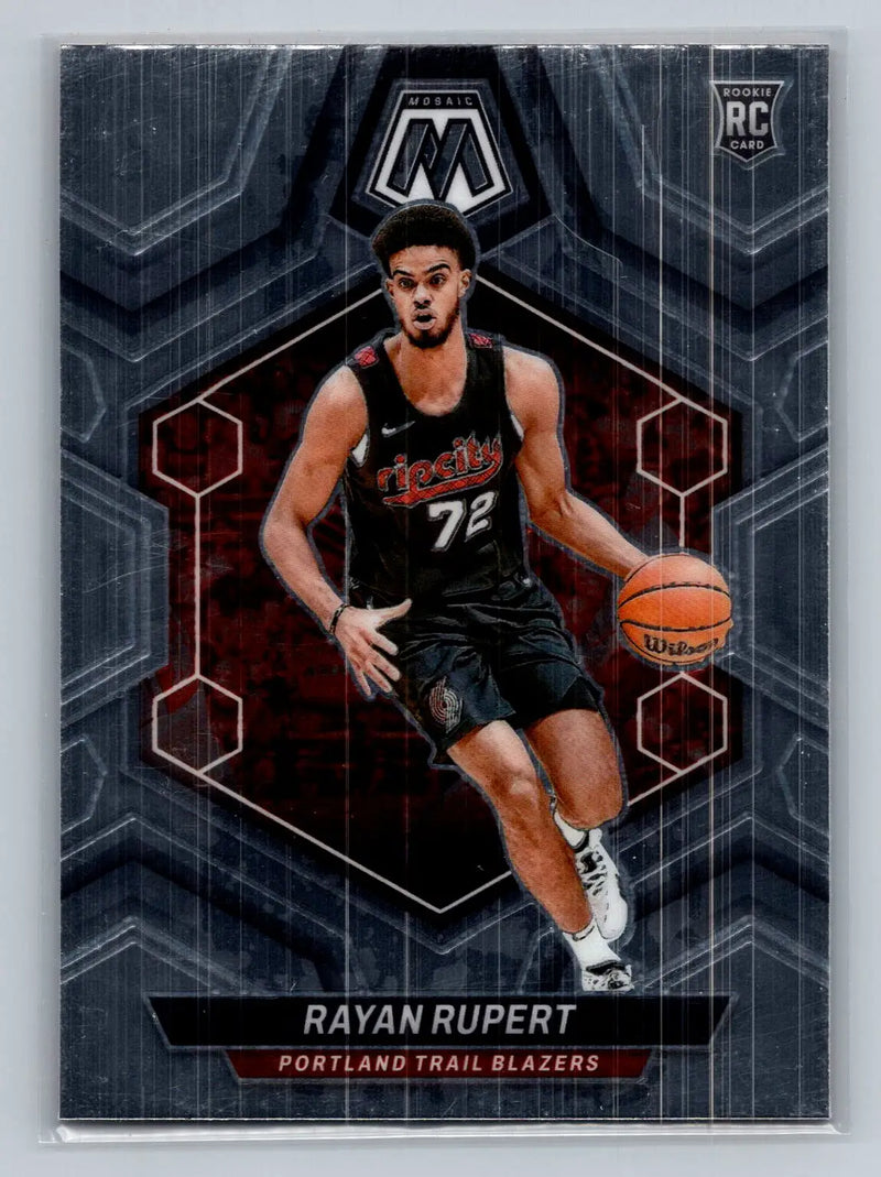 2023-24 Panini Mosaic #232 Rayan Rupert Portland Trail Blazers Rookie - Basketball Card Single