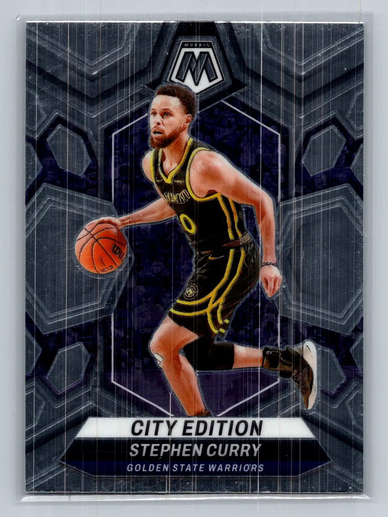 2023-24 Panini Mosaic #276 Stephen Curry City Edition Golden State Warriors - Basketball Card Single