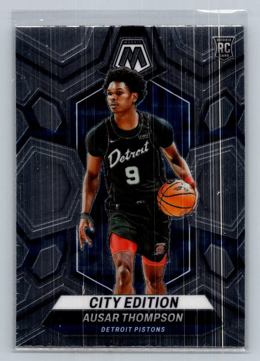 2023-24 Panini Mosaic #290 Ausar Thompson City Edition Detroit Pistons - Basketball Card Single