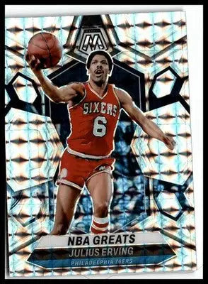 2023-24 Panini Mosaic #292 Julius Erving Mosaic - Basketball Card Single